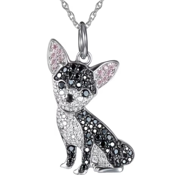 Other - Sparkling Chihuahua Necklace, New, For Women Or Kids